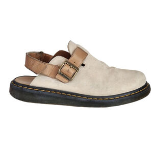 DR. MARTENS Men's Jorge II Beige Suede Mules & Clogs Size 13